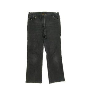 Ruby Rd Bootcut Pocket Detail Women's size 14P‎ Black Denim jeans